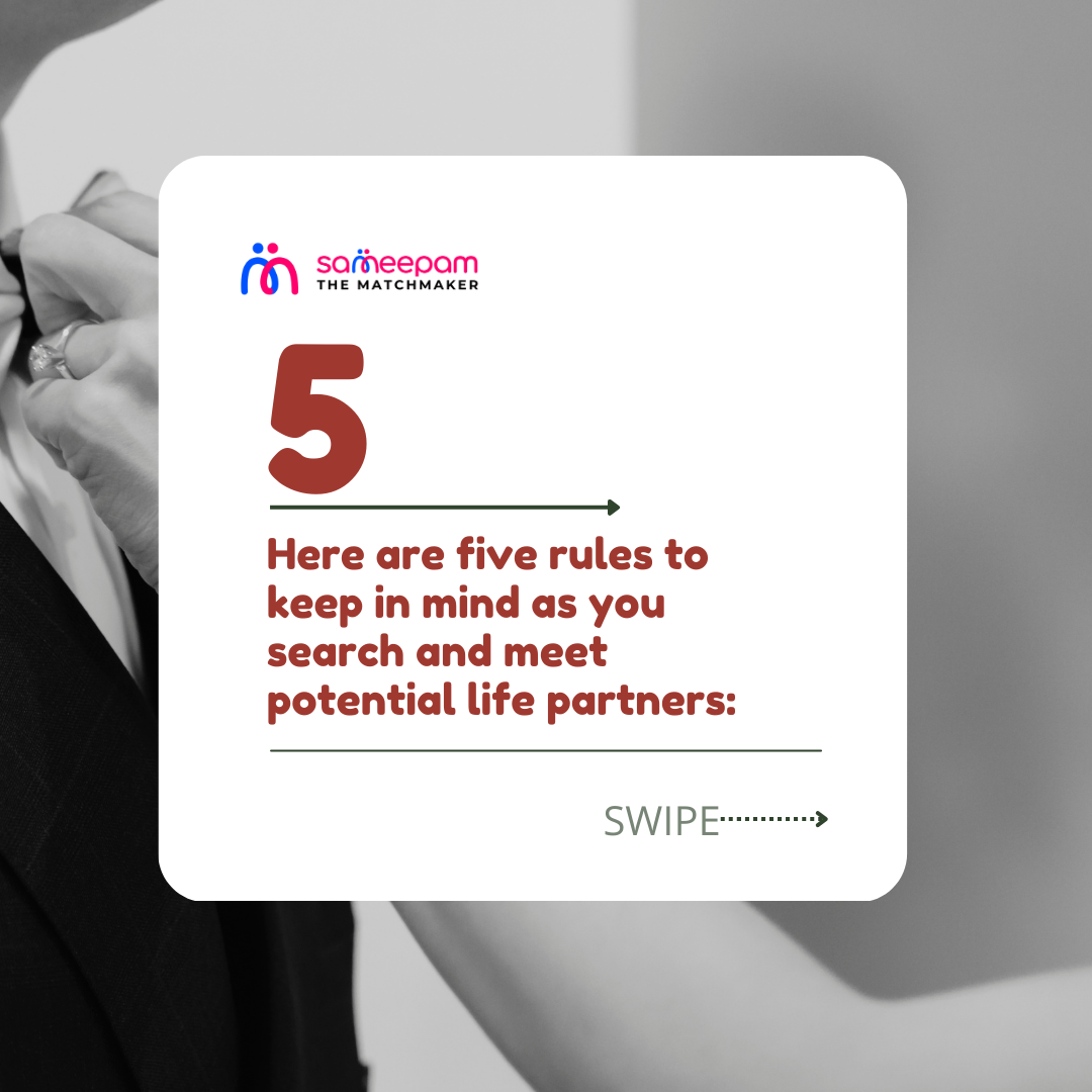 Read more about the article When it comes to finding a life partner, it’s important to keep an open mind and remain active in your search. partners: